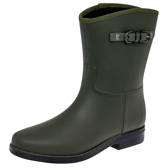BOTA PARA LLUVIA TOP MODA 761 Color Olivo para Mujer Tx3