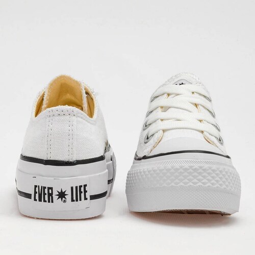 TENIS Playing 001PLATAF Color Blanco PARA Mujer Tx4