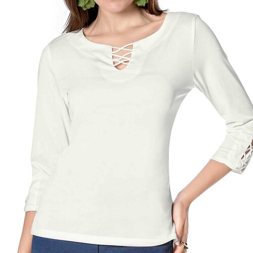 BLUSA TAF T626 Color Beige PARA Mujer Tx4