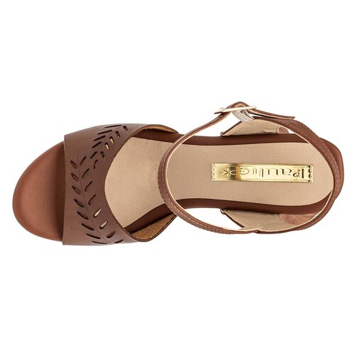 PLATAFORMA CON PULSERA Paulie 2060 Color Cafe PARA Mujer Tx6
