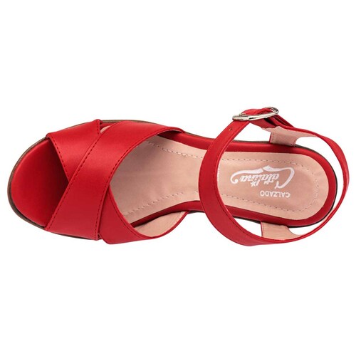 ZAPATILLA DE TIRILLAS Catalina 3006 Color Rojo PARA Mujer Tx6