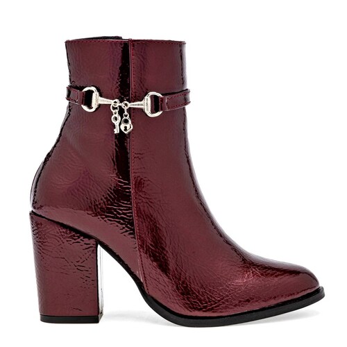 BOTIN CHAROL DE PUNTA Catalina 60231 Color Vino PARA Mujer Tx7