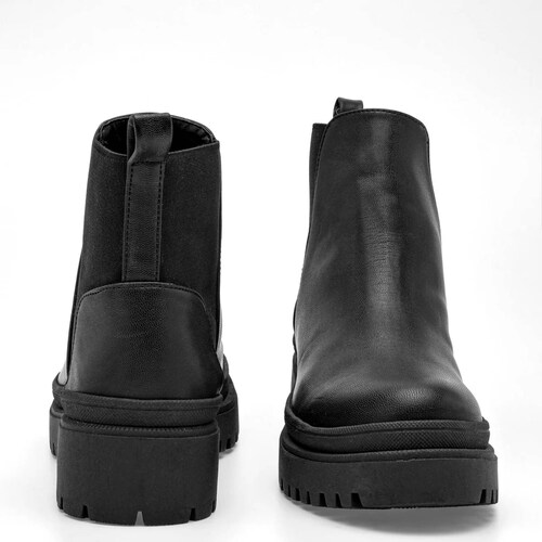 BOTA CHUNKY CON ELASTICO D. k. ch. ESME02 Color Negro PARA Mujer Tx7