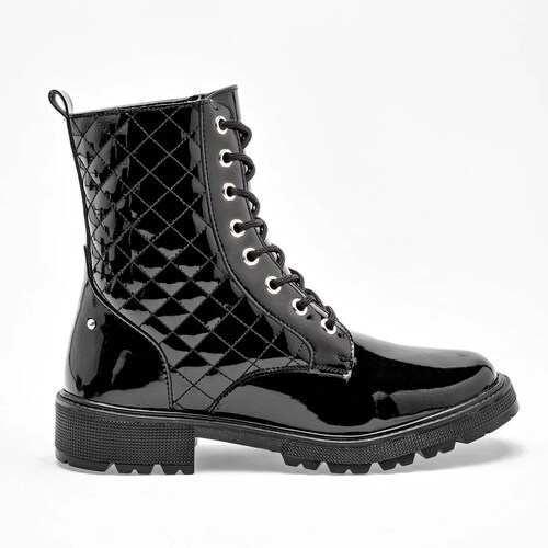 BOTA CHAROL CON AGUJETA Ensueno 158765 Color Negro PARA Mujer Tx7