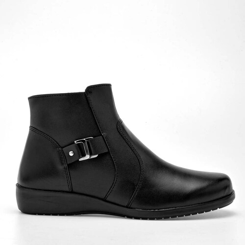 BOTIN CON CIERRE Y HEBILLA Green love 93200 Color Negro PARA Mujer Tx7