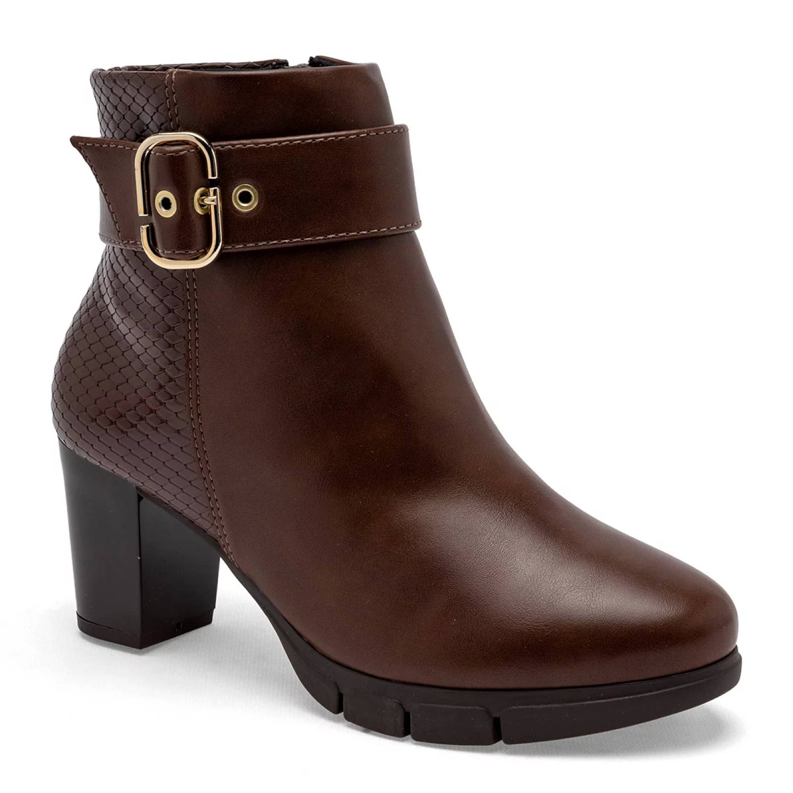BOTIN CON HEBILLA Modare 708010225 Color Cafe PARA Mujer Tx7