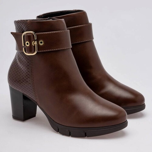 BOTIN CON HEBILLA Modare 708010225 Color Cafe PARA Mujer Tx7