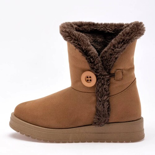 BOTA CON PELUCHE GAMUZA Rojo cereza 7018 Color CAMEL PARA Mujer Tx7