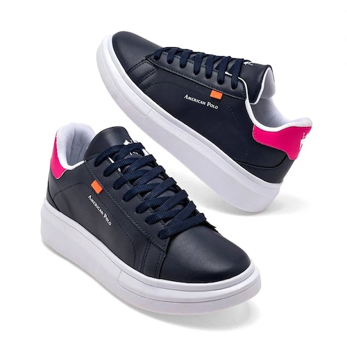 TENIS CHUNKY American polo 2549 Color Marino PARA Mujer Tx7
