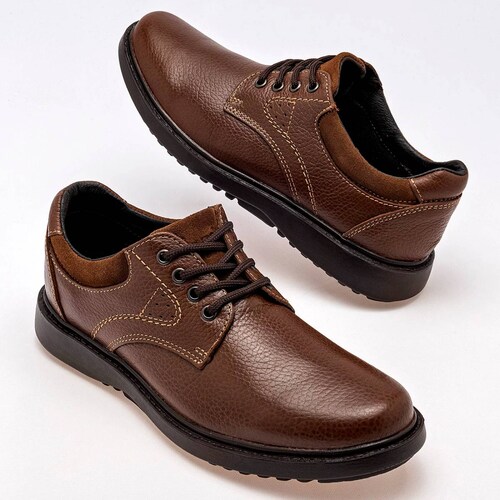ZAPATO CASUAL Vandana 648 Color CAMEL PARA Hombre Tx7