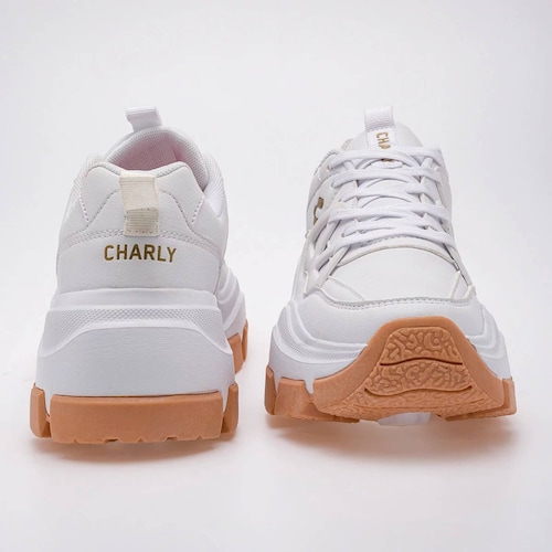 TENIS ESCOLAR CHUNKY Charly 1059406002 Color Blanco PARA Mujer Tx7