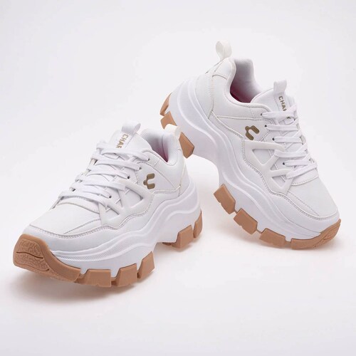 TENIS ESCOLAR CHUNKY Charly 1059406002 Color Blanco PARA Mujer Tx7