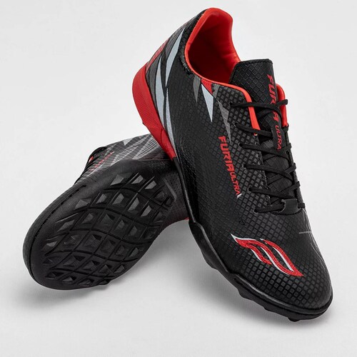 TENIS SOCCER Furia 1023M Color Negro PARA Joven Tx7