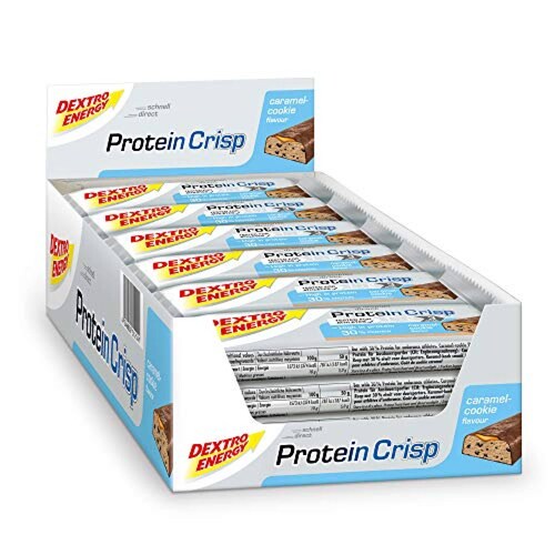 Dextro Energy Protein Crisp 50g Barra De Proteína 30% 12pzs Caramel cookie