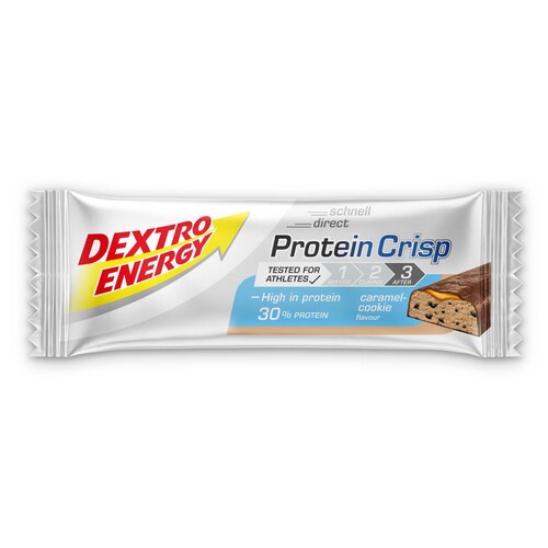 Dextro Energy Protein Crisp 50g Barra De Proteína 30% 12pzs Caramel cookie