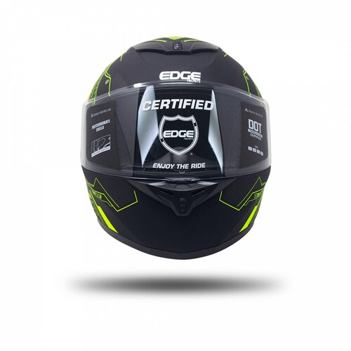 CASCO INTEGRAL EDGE   HUB   Visor ANTIVAHO Certificado DOT 