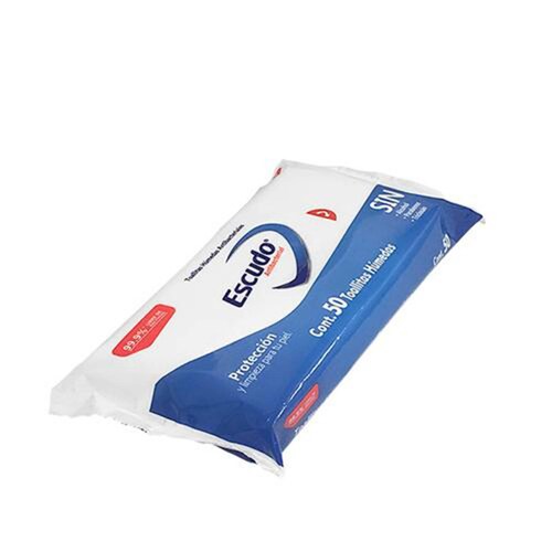 Caja de Toallitas antibacteriales Escudo 36 Paquetes con 50 Toallas C/U