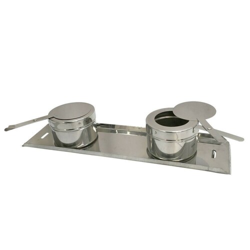 Chafer Buffet Chafer Bufetera Rectangular de Acero Inoxidable de 95 L Con medios y Charola completa