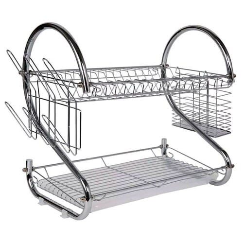 RD ROYAL COOK Escurridor De Trastes Con Porta Vasos Porta Cubiertos Y Charola Inferior