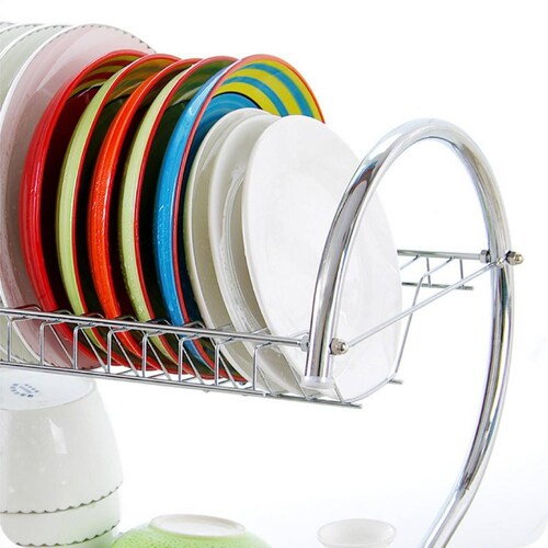 RD ROYAL COOK Escurridor De Trastes Con Porta Vasos Porta Cubiertos Y Charola Inferior