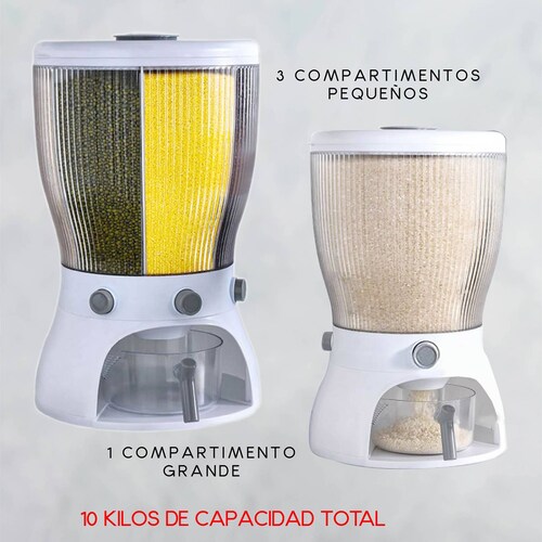 RD ROYAL COOK Dispensador de Semillas Granos Y Alimentos Secos