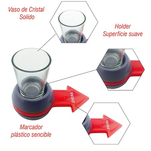 CHIC FANTASY Spin Shot Juego De Beber Ruleta De Bebidas