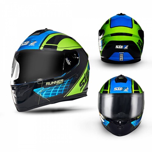 Casco Integral Completo marca SIETE modelo RUNNER SHARK