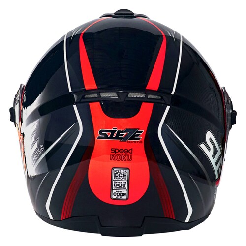 CASCO Motocicleta MODULAR ABATIBLE Marca SIETE   ROKU SPEED   FLIP UP Visor Doble