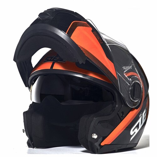 CASCO Motocicleta MODULAR ABATIBLE Marca SIETE   ROKU SPEED   FLIP UP Visor Doble