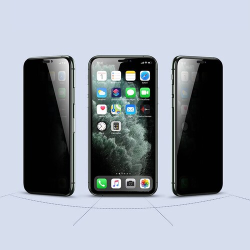 Mica iPhone XS / X / 11 Pro Baseus Compuesto Plástico Anti Rotura de Privacidad 