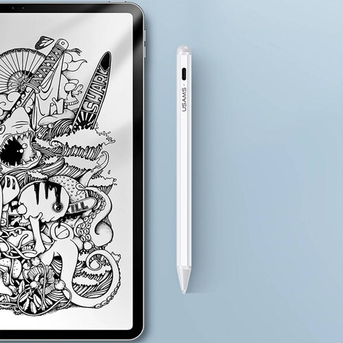Stylus Pencil para iPad Pro Usams Punta para pantalla Touch Blanco