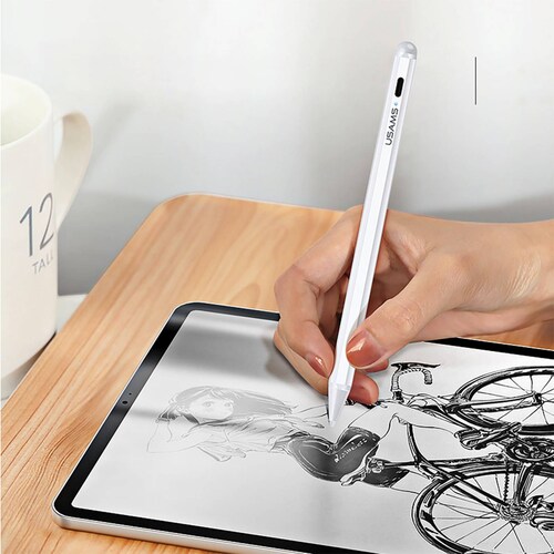 Stylus Pencil para iPad Pro Usams Punta para pantalla Touch Blanco