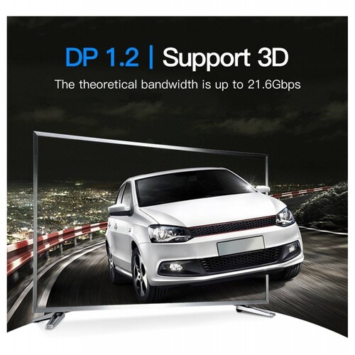 Cable Displayport 1.4 Vention Video 8k Macho A Macho 1m