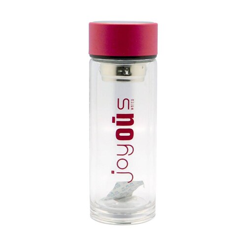 Cilindro Doble Pared con Infusor 250 ml Rojo