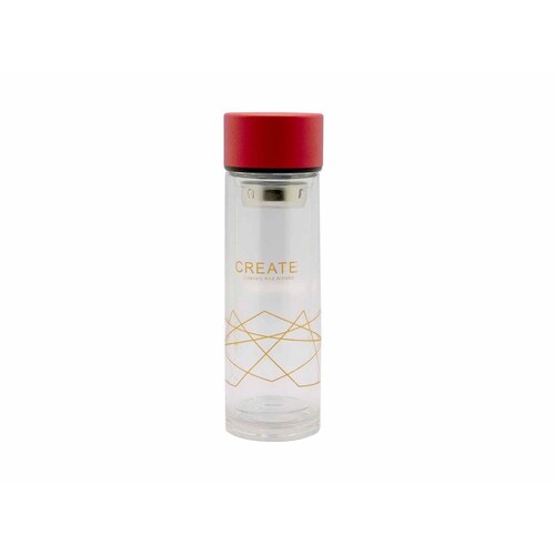Termo con Infusor Doble Pared 190ml Rojo