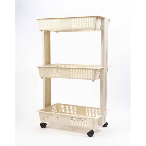 Carrito organizador de 3 niveles con ruedas 