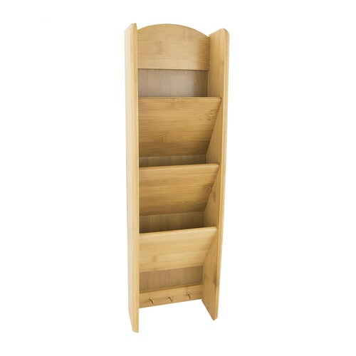 Organizador de madera para cartas y llaves 
