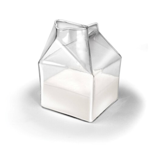 Recipiente para leche en forma de Tetrapack 250 ml 