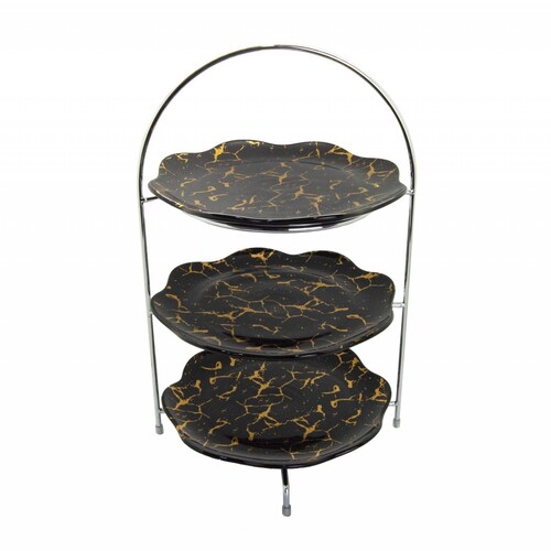 Soporte para postres o frutas 3 niveles 