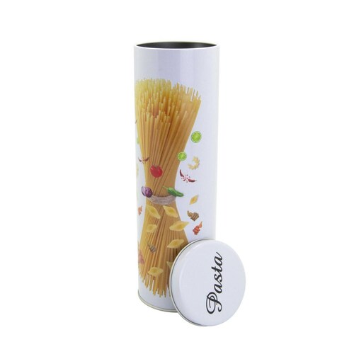 Recipiente de lata con tapa "Pasta" 