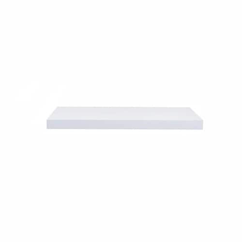 Repisa flotante de madera, rectangular, color blanco 