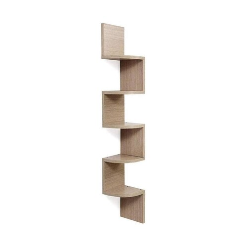 Estante Respisa Esquinero De Pared Zig Zag 5 Niveles