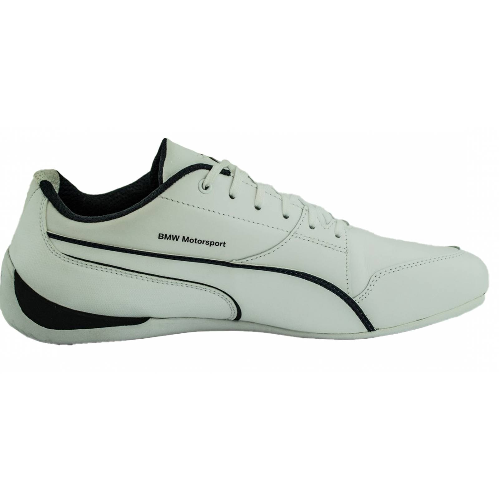 Tenis puma bmw drift cat 7 color blanco con azul