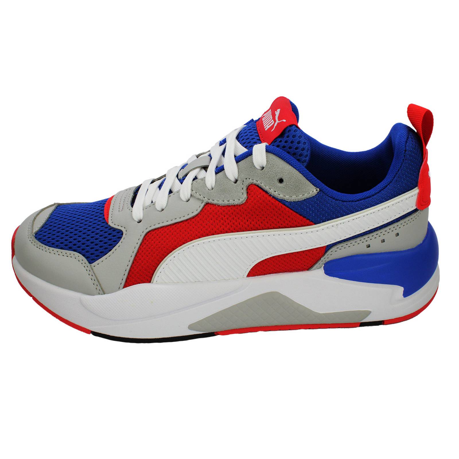 tenis puma rojos con azul