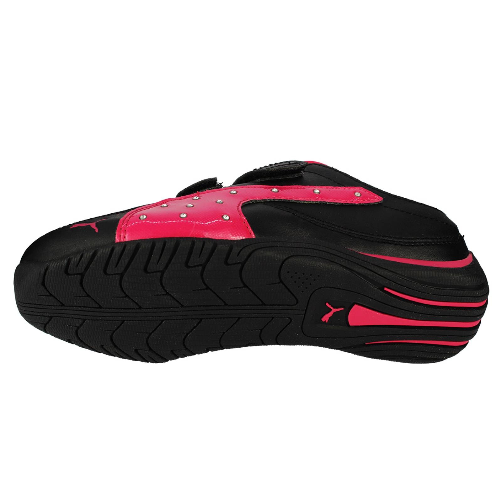 Tenis puma drift cat 4 shiny niNa negro rosa