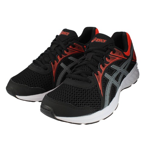 Tennis asics jolt 2 gs negro naranja niÑo