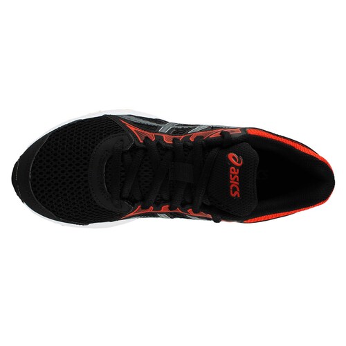 Tennis asics jolt 2 gs negro naranja niÑo
