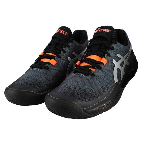 Tennis asics dama gel resolution 8 l.e. negro naranja