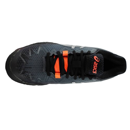 Tennis asics dama gel resolution 8 l.e. negro naranja
