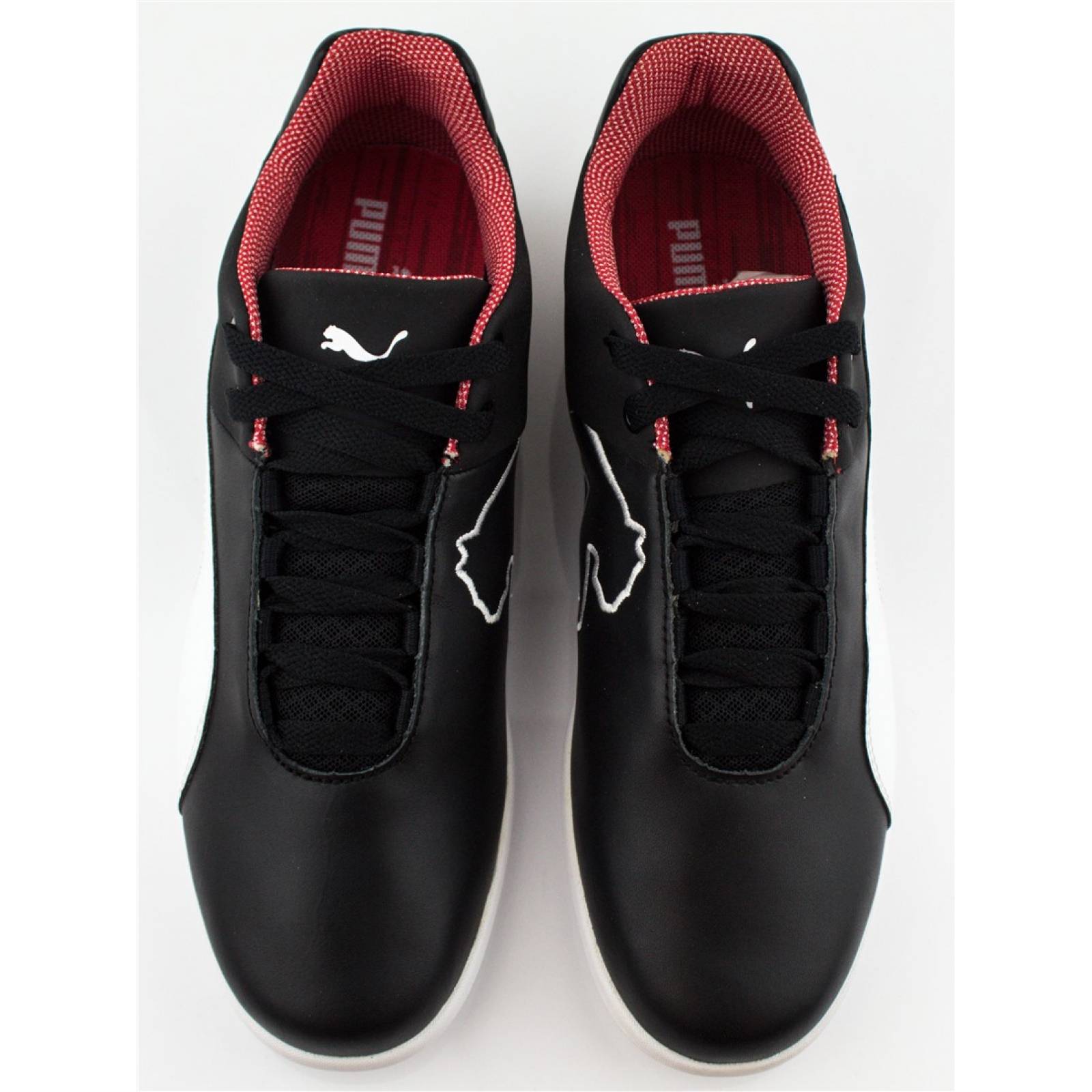 Tenis puma future cat ferrari negro blanco rojo